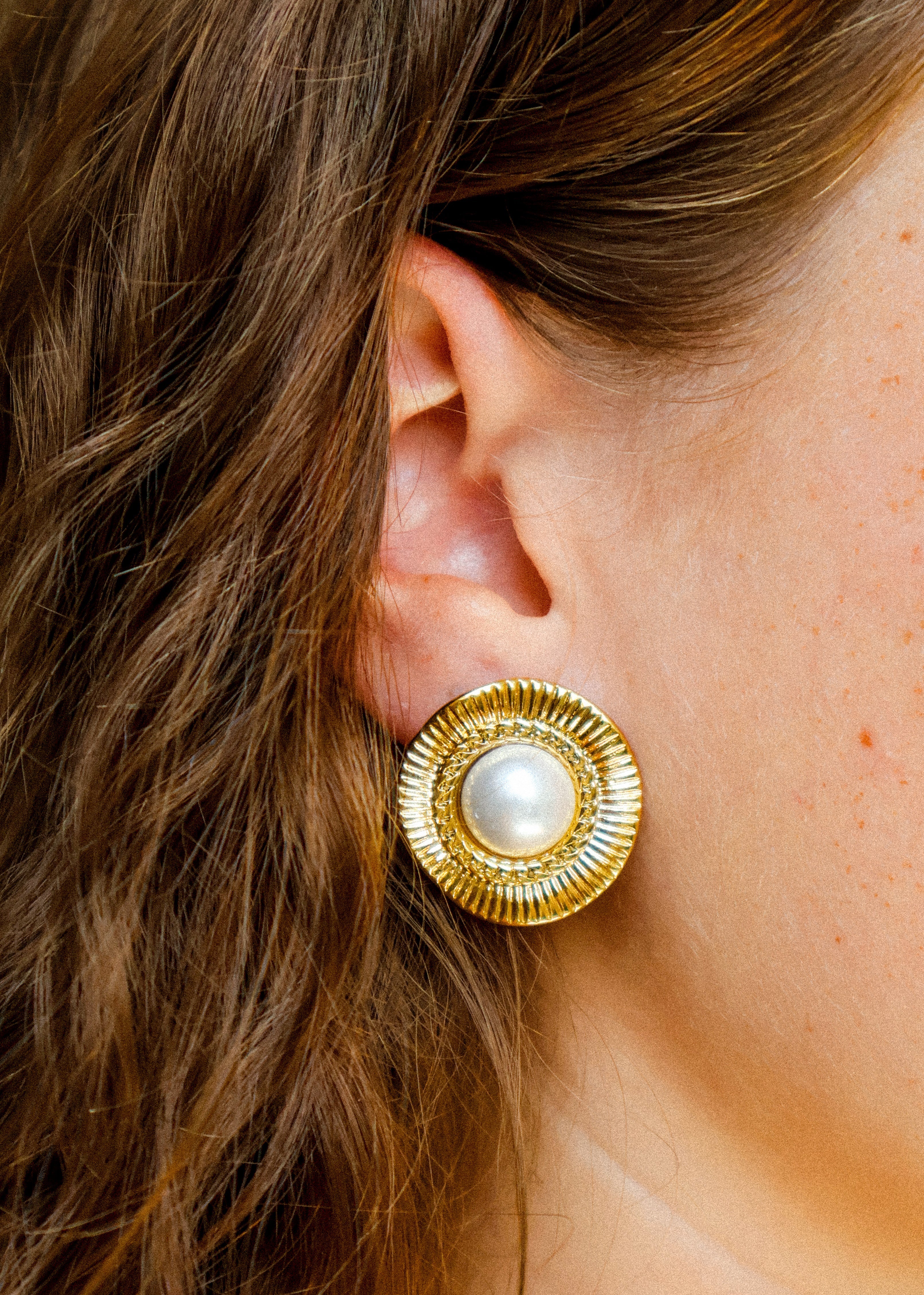 Boucles d'oreilles en acier inoxydable de la marque Maison Pincée, boucles d'oreilles créoles, puces, pendantes en or 