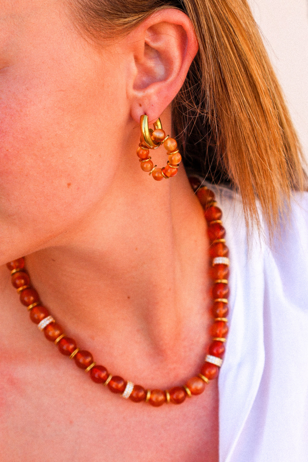 Boucles - Odette oranges dorées