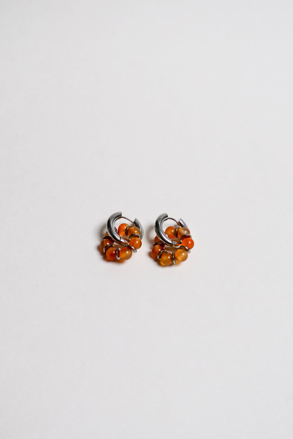 Boucles - Odette oranges argentées