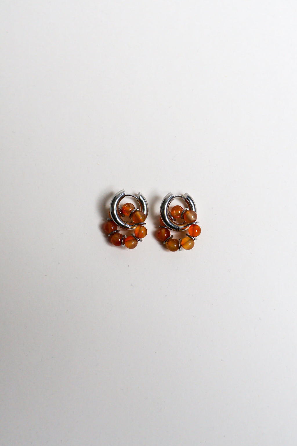 Boucles - Odette oranges argentées