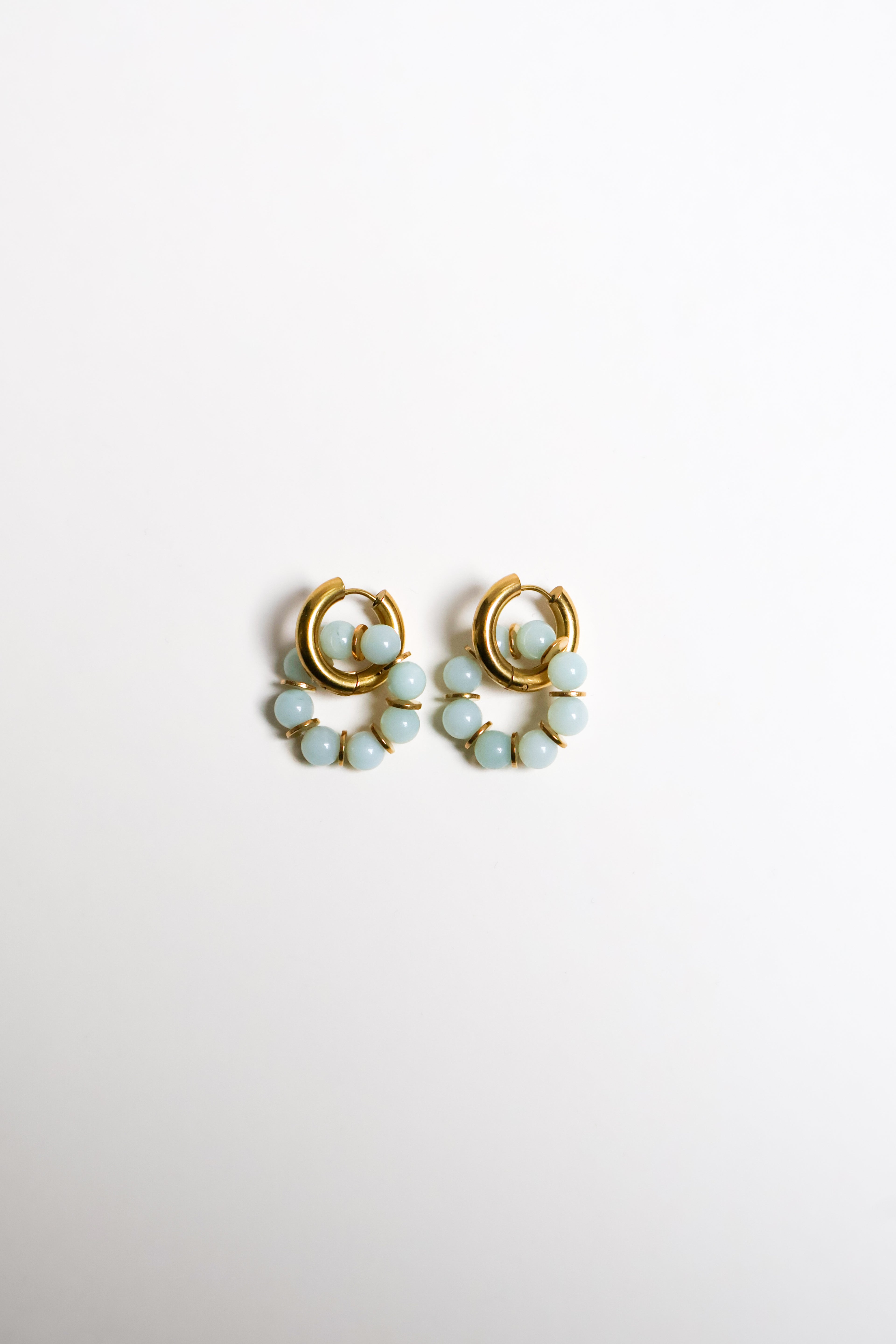 Boucles - Odette bleues dorées