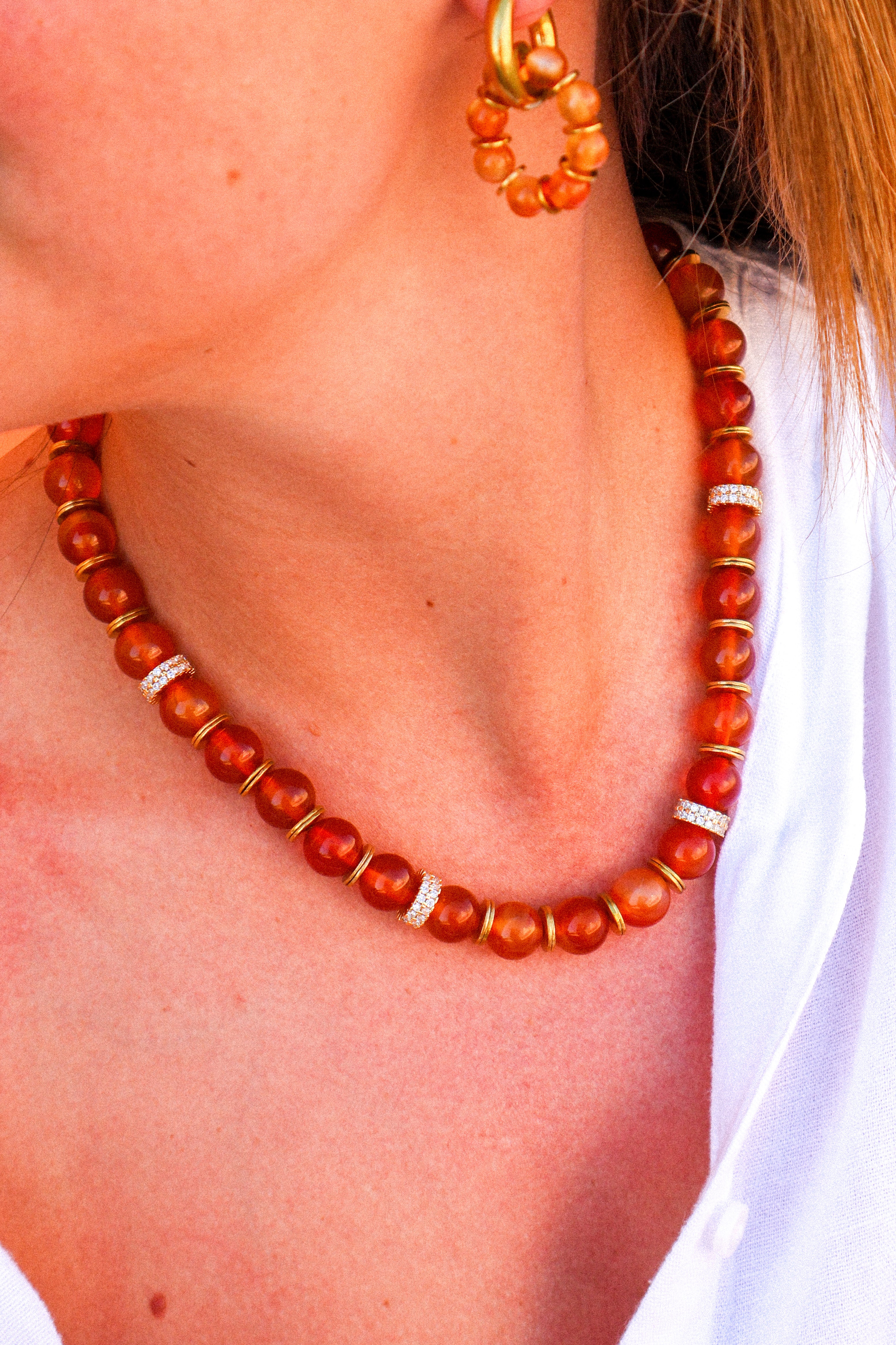 Collier - Simone orange