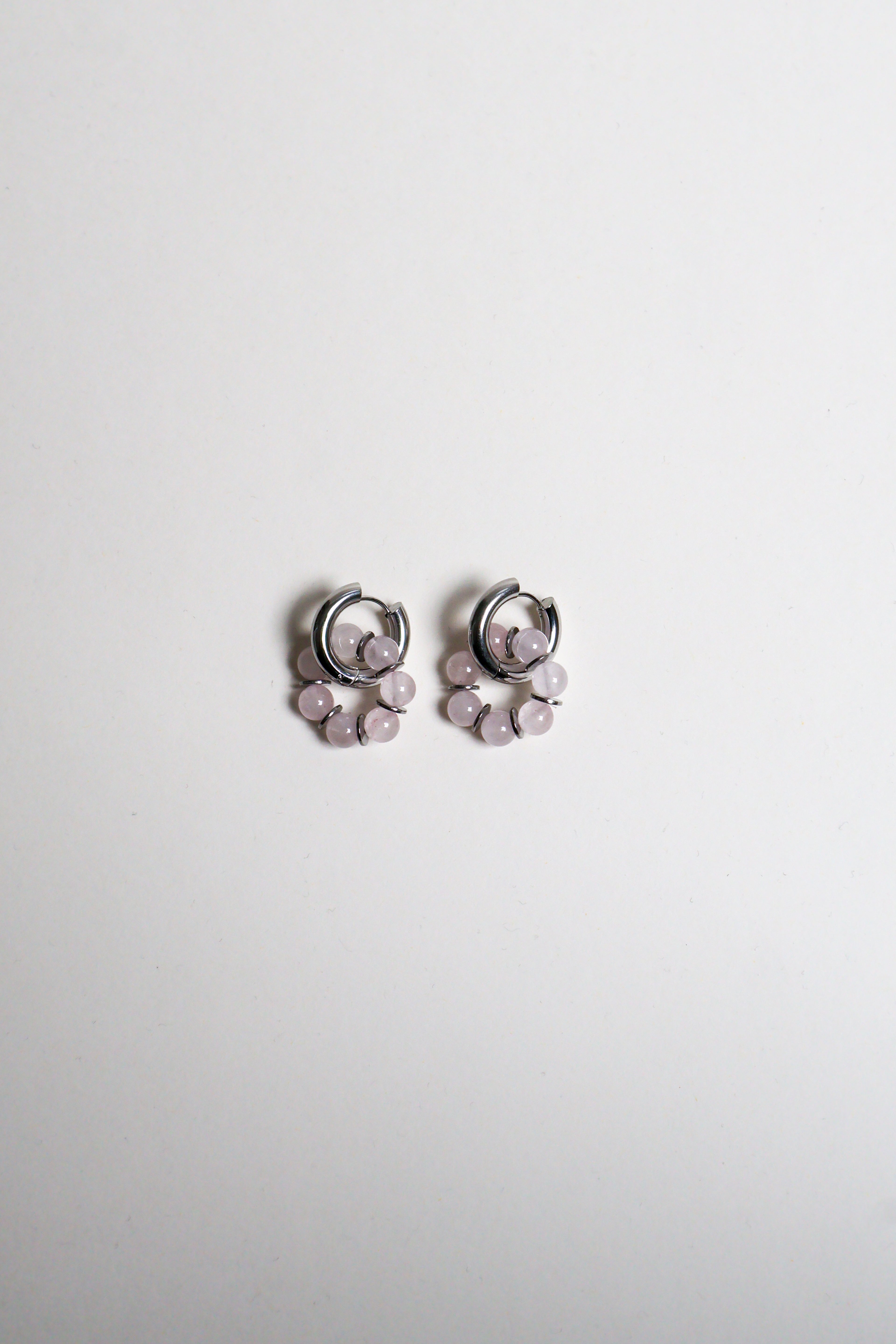 Boucles - Odette roses argentées