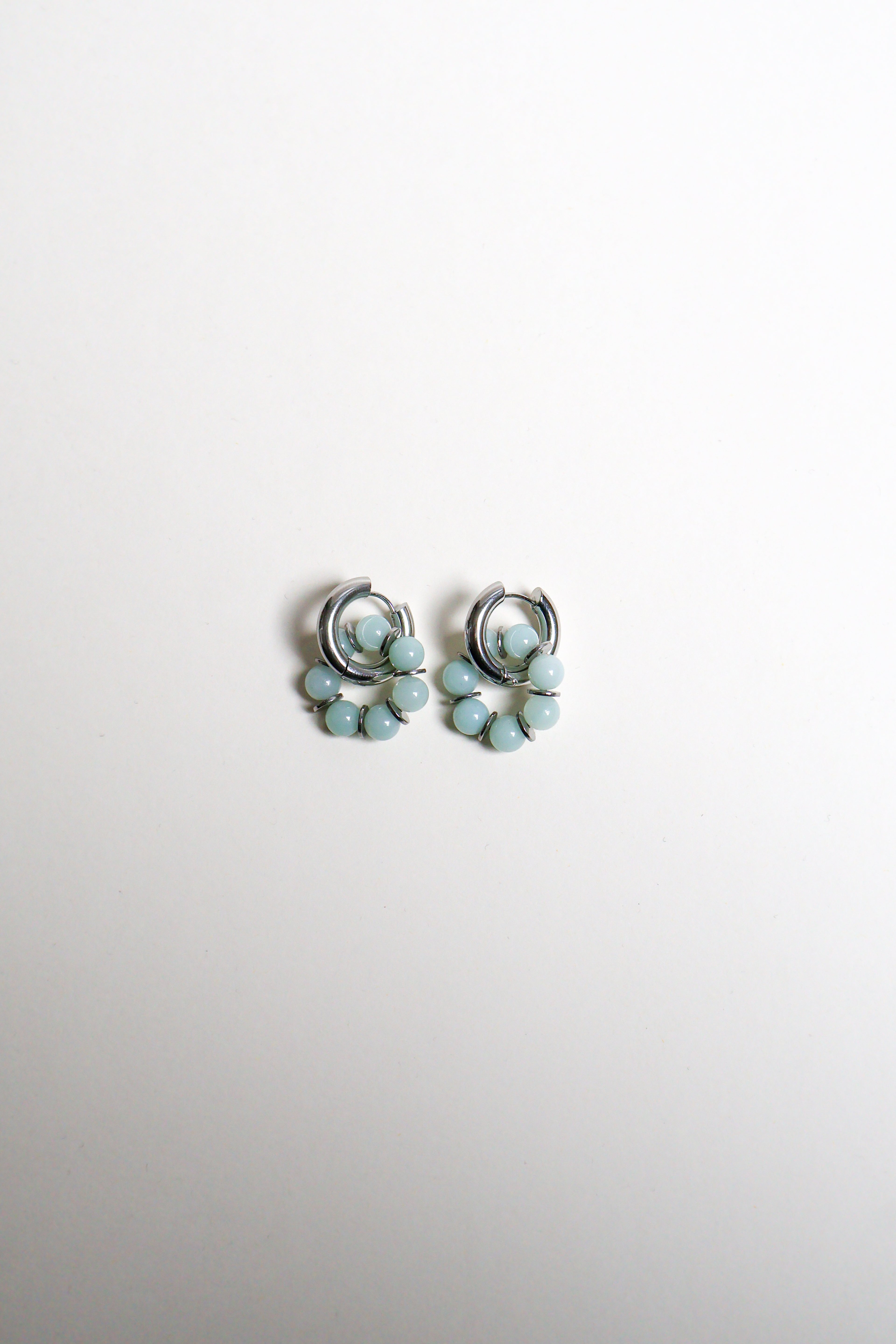 Boucles - Odette bleues argentées