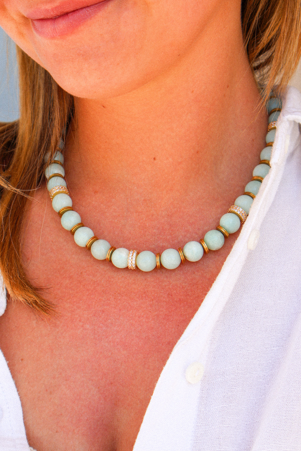 Collier - Simone bleu