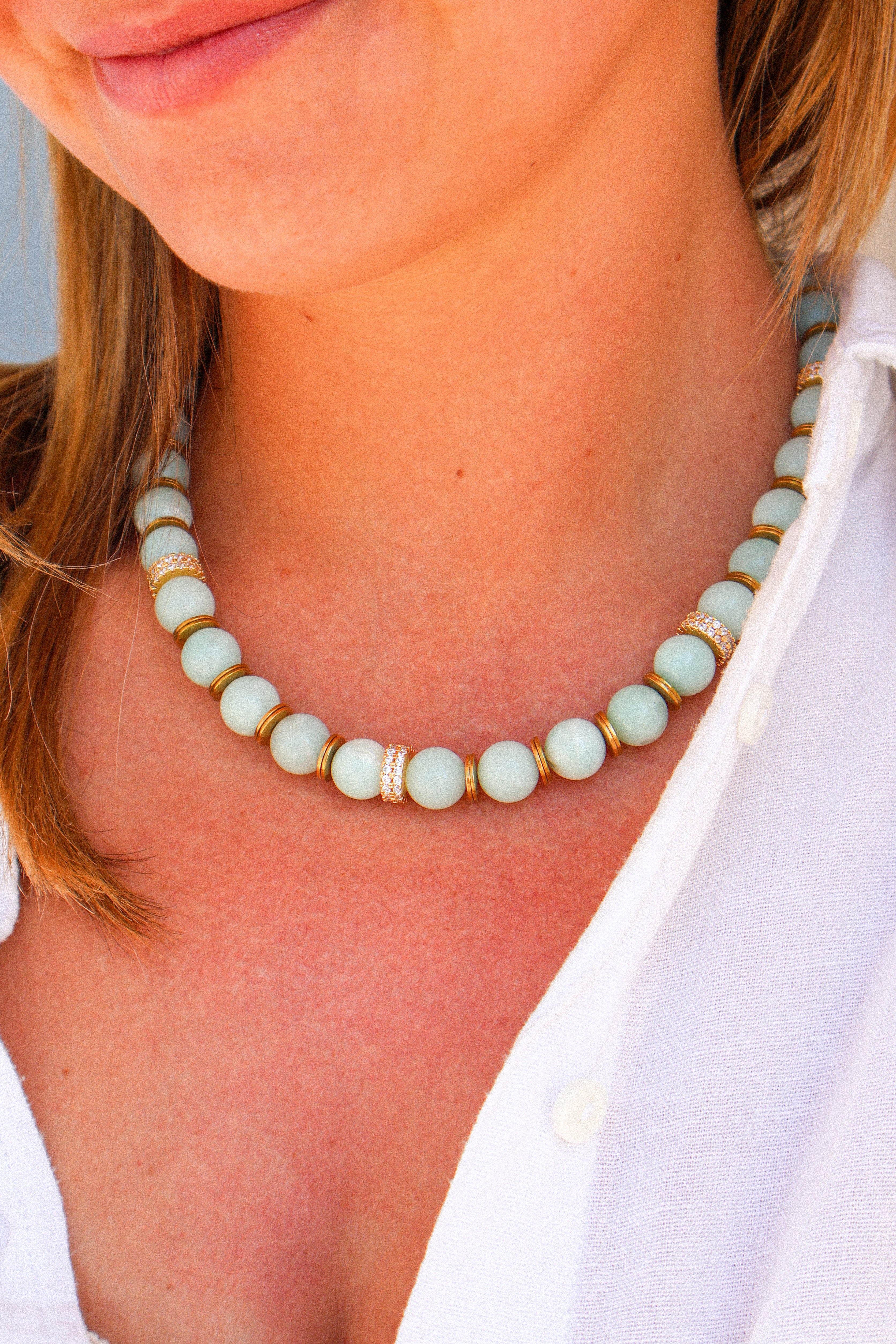 Collier - Simone bleu